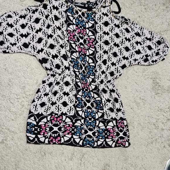 Angie boho tunic or dress L EUC - Picture 3 of 13